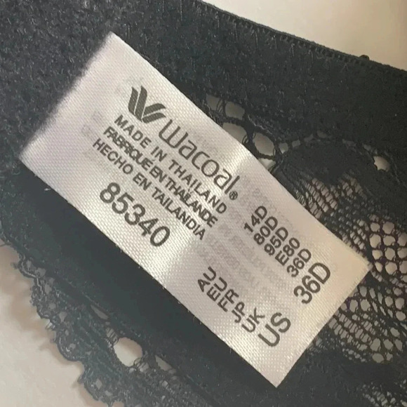 WACOAL French Garden  Contour Bra Black 85340 - Picture 15 of 16